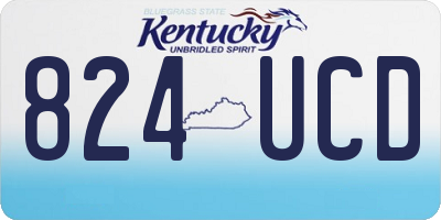 KY license plate 824UCD