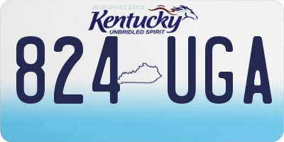 KY license plate 824UGA