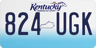 KY license plate 824UGK