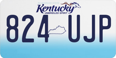 KY license plate 824UJP