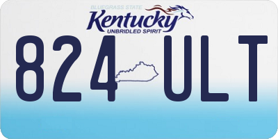 KY license plate 824ULT