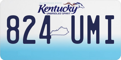 KY license plate 824UMI