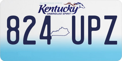 KY license plate 824UPZ