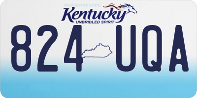 KY license plate 824UQA
