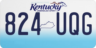 KY license plate 824UQG