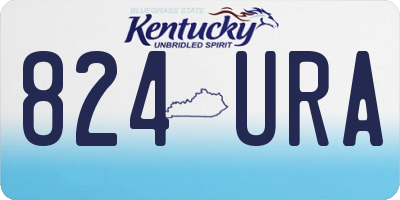 KY license plate 824URA