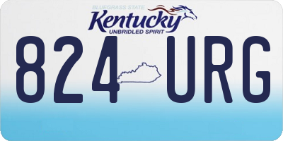 KY license plate 824URG