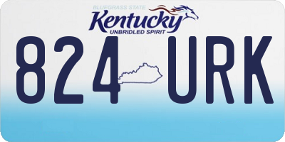 KY license plate 824URK