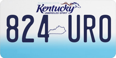 KY license plate 824URO
