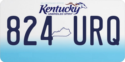 KY license plate 824URQ