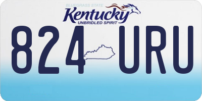 KY license plate 824URU