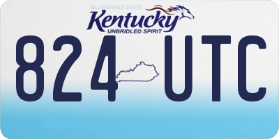 KY license plate 824UTC