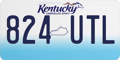 KY license plate 824UTL