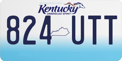 KY license plate 824UTT