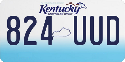 KY license plate 824UUD