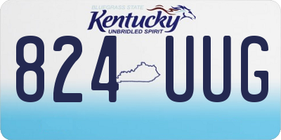 KY license plate 824UUG