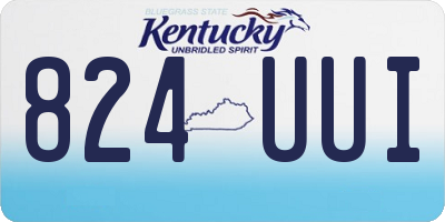 KY license plate 824UUI