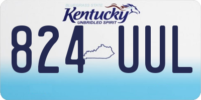 KY license plate 824UUL