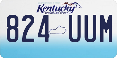 KY license plate 824UUM
