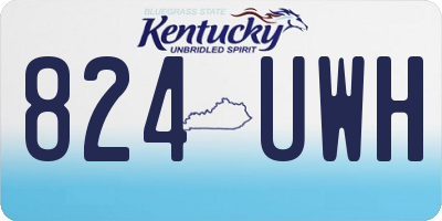 KY license plate 824UWH