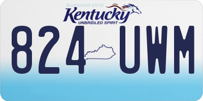 KY license plate 824UWM
