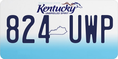 KY license plate 824UWP