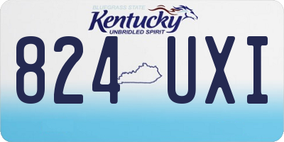 KY license plate 824UXI