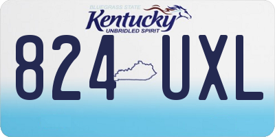 KY license plate 824UXL