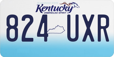 KY license plate 824UXR