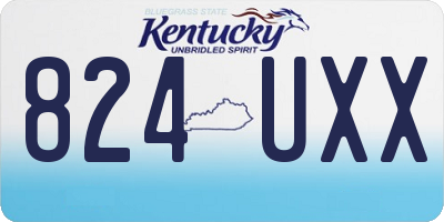 KY license plate 824UXX