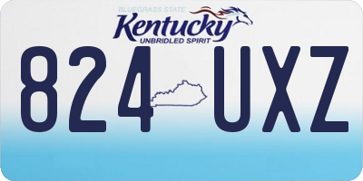 KY license plate 824UXZ