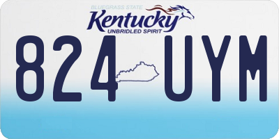 KY license plate 824UYM