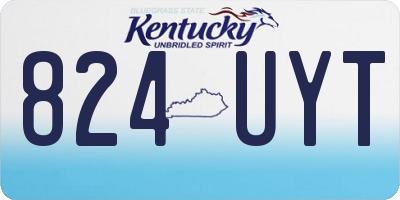 KY license plate 824UYT