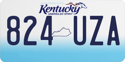 KY license plate 824UZA
