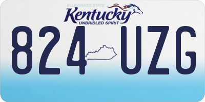 KY license plate 824UZG