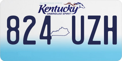 KY license plate 824UZH