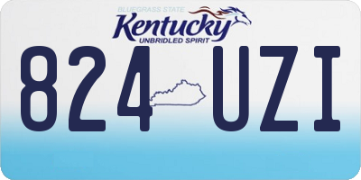 KY license plate 824UZI