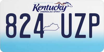KY license plate 824UZP