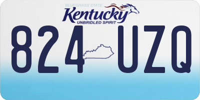 KY license plate 824UZQ