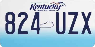 KY license plate 824UZX