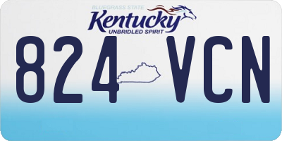 KY license plate 824VCN