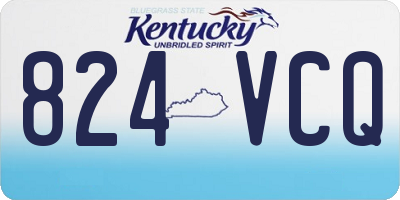 KY license plate 824VCQ