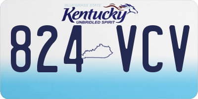 KY license plate 824VCV