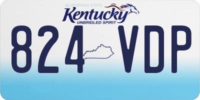 KY license plate 824VDP