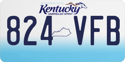 KY license plate 824VFB