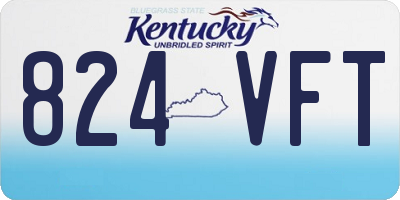 KY license plate 824VFT