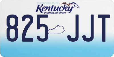 KY license plate 825JJT