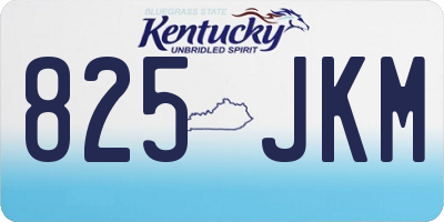 KY license plate 825JKM