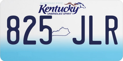 KY license plate 825JLR