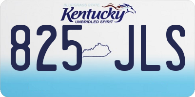 KY license plate 825JLS